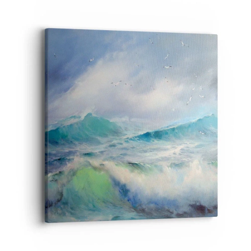 Impression sur toile - Image sur toile - "Le tourbillon hurlait de triomphe..." - 40x40 cm