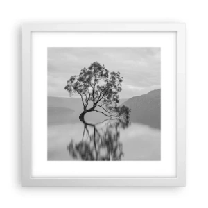 Affiche dans un cadre blanc - Poster - Un tel pays existe - 30x30 cm