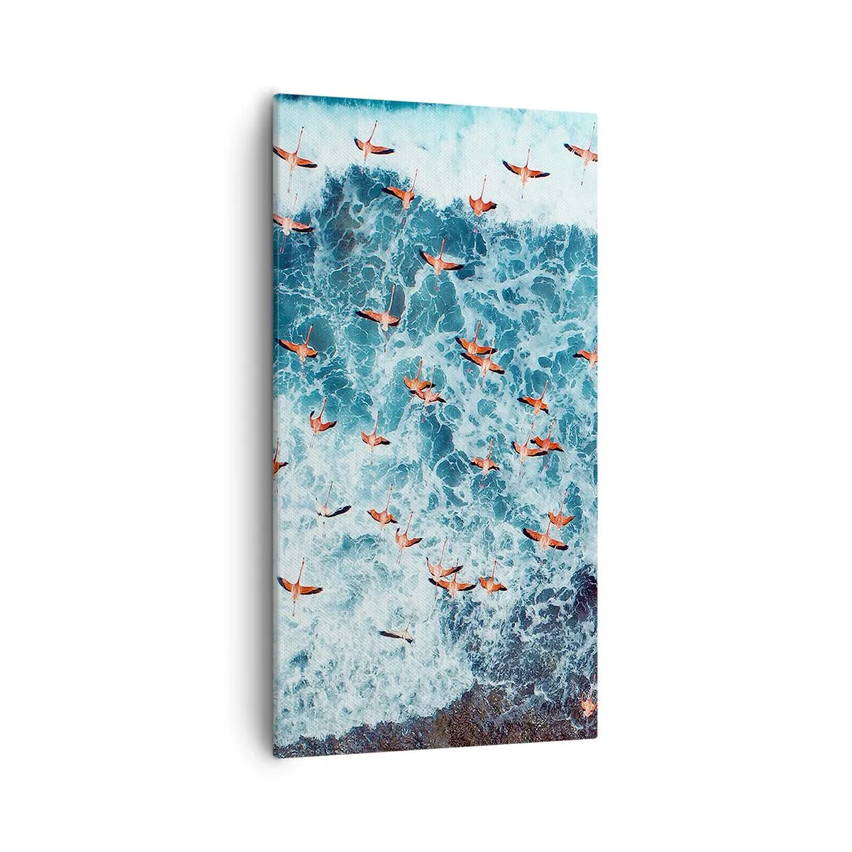 Impression sur toile - Image sur toile - Défilé du bord de mer - 55x100 cm