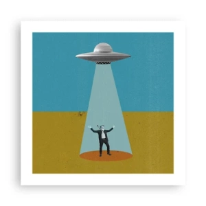 Affiche - Poster - Rencontre proche - 50x50 cm