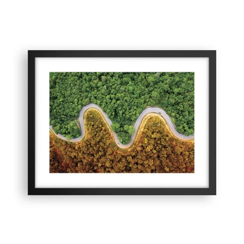 Affiche dans un cadre noir - Poster - Frontieres et differences - 40x30 cm