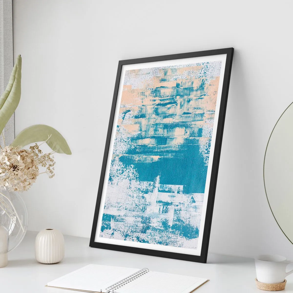 Affiche dans un cadre noir - Poster - À travers un iceberg - 70x100 cm