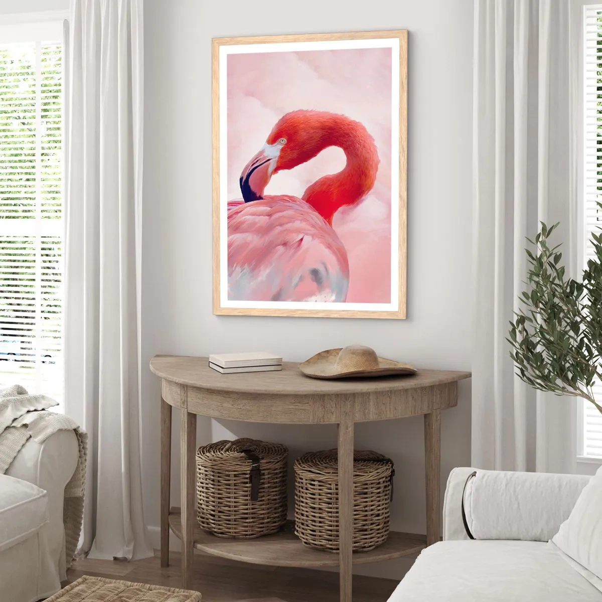 Affiche dans un chêne clair - Poster - Beauté des oiseaux - 30x40 cm