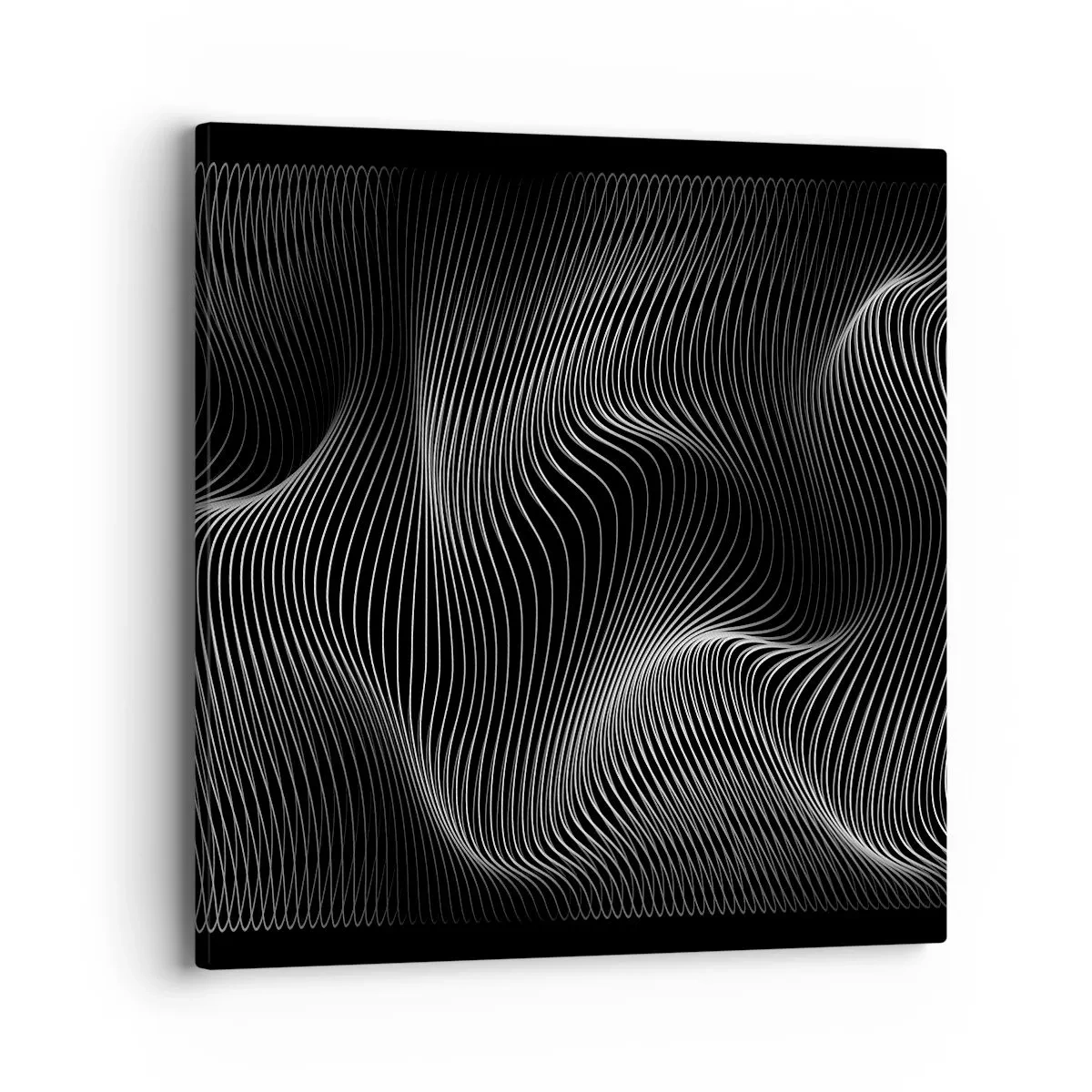 Impression sur toile - Image sur toile - Danse de lumière dans l'espace - 40x40 cm