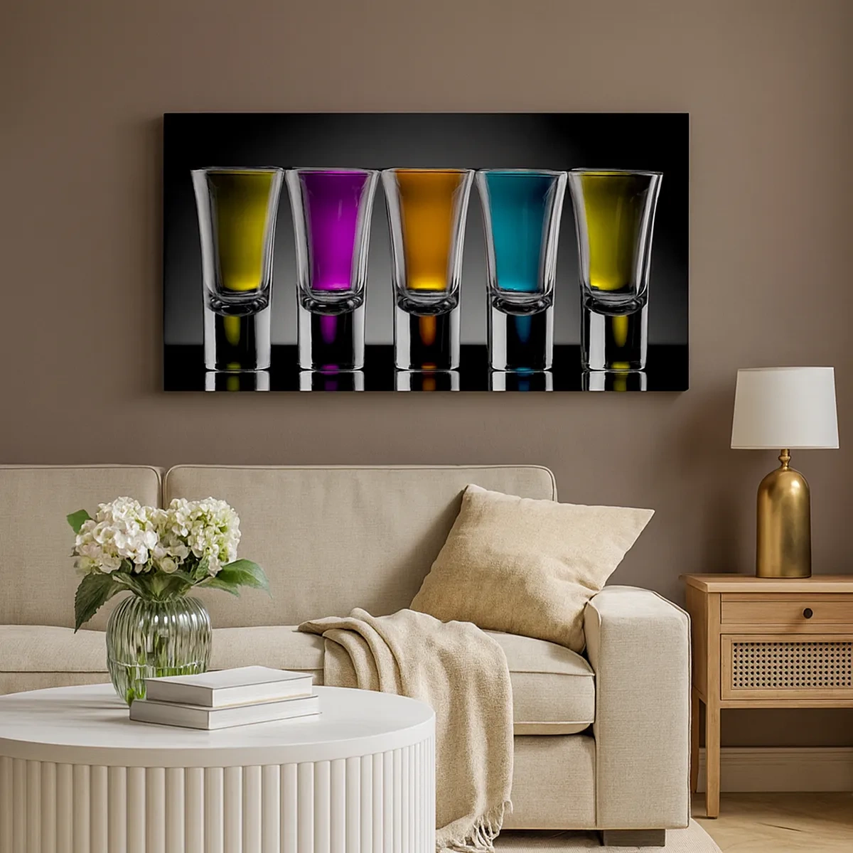 Impression sur toile - Image sur toile - Les couleurs de la joie - 30x30 cm