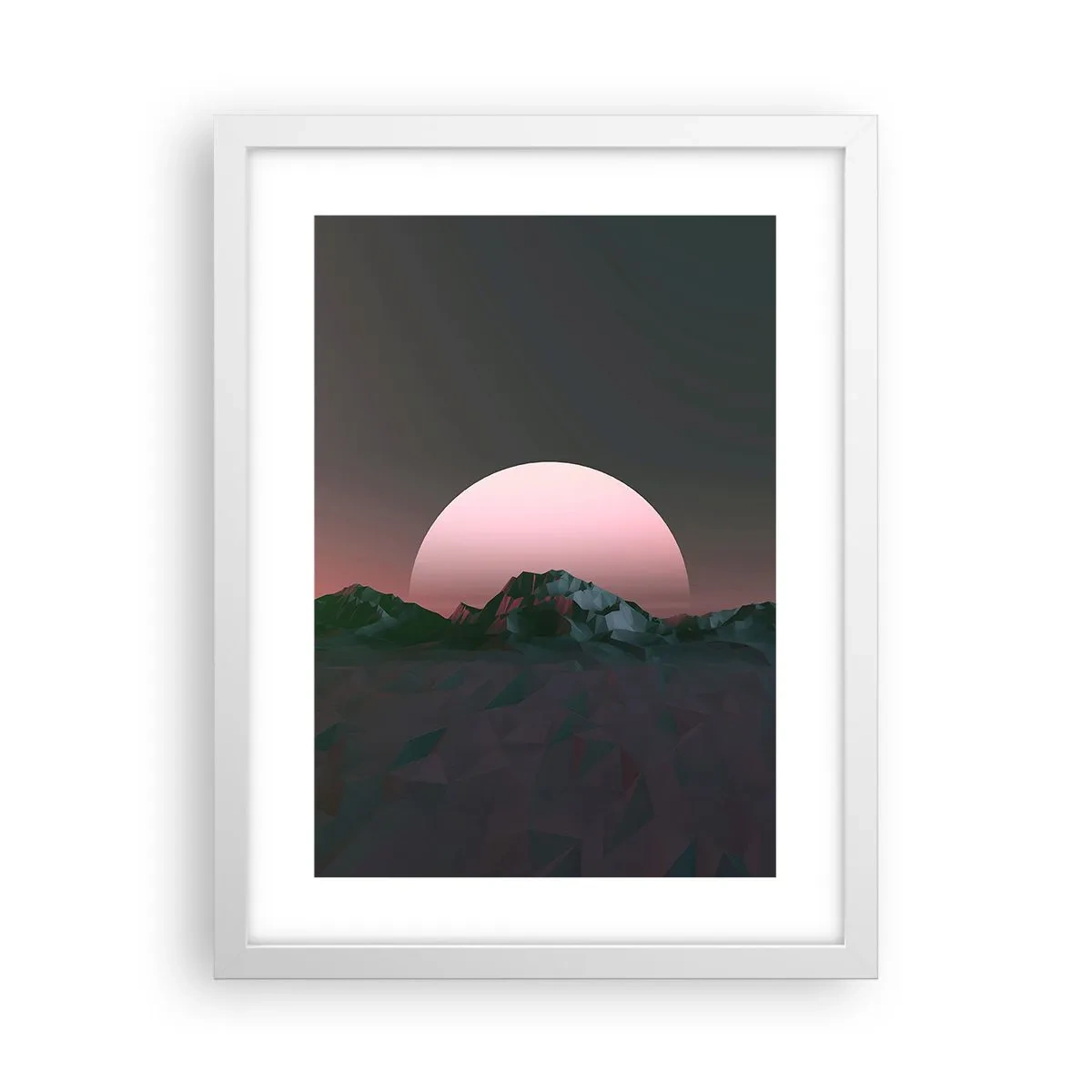 Affiche dans un cadre blanc - Poster - Dans une galaxie voisine - 30x40 cm