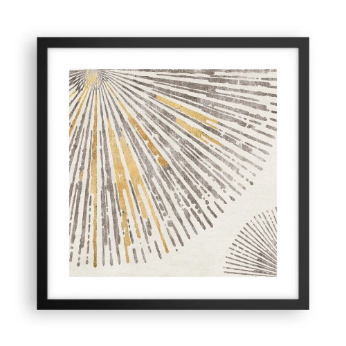 Affiche dans un cadre noir - Poster - La beauté du rayon - 40x40 cm