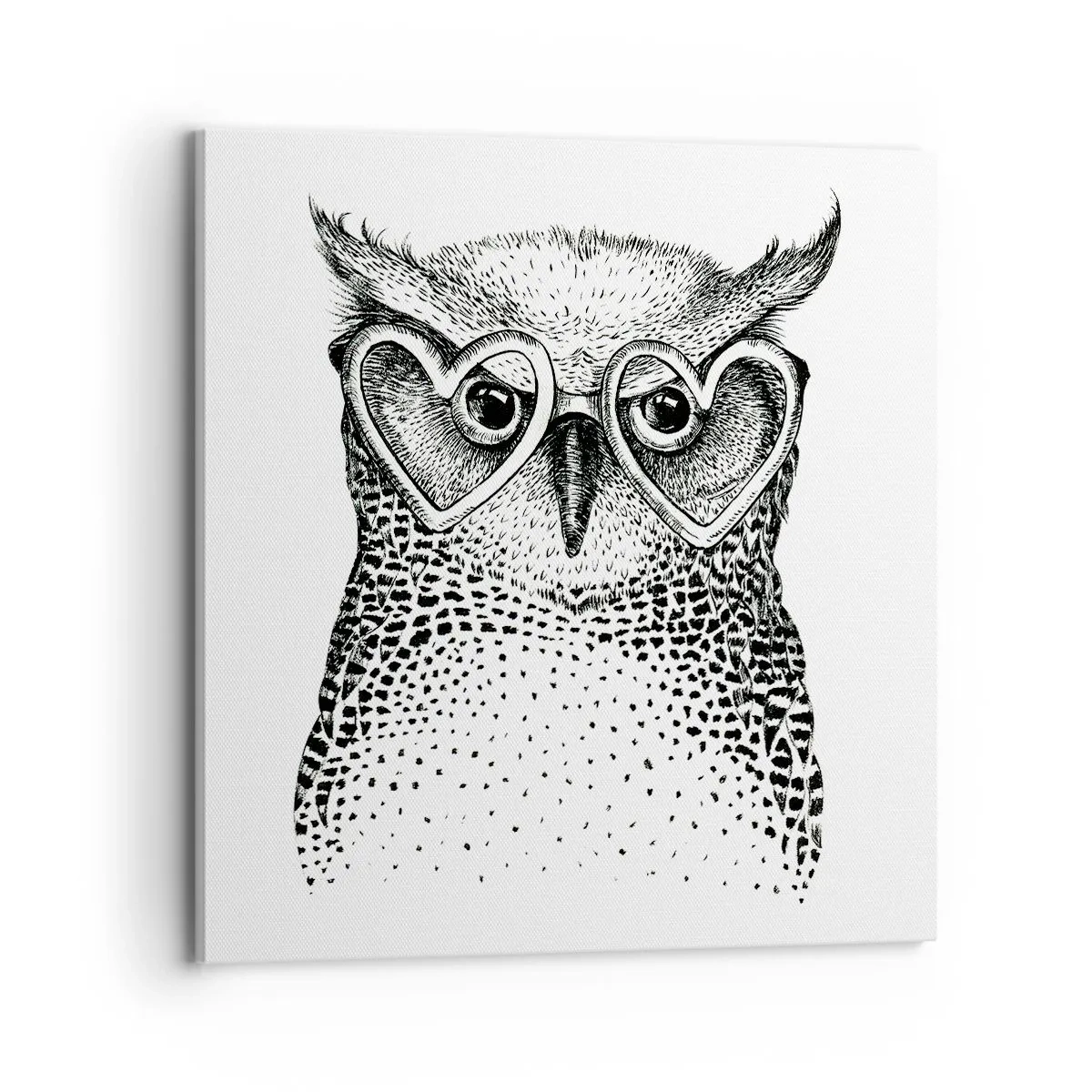 Impression sur toile - Image sur toile - Sagement et avec amour - 70x70 cm