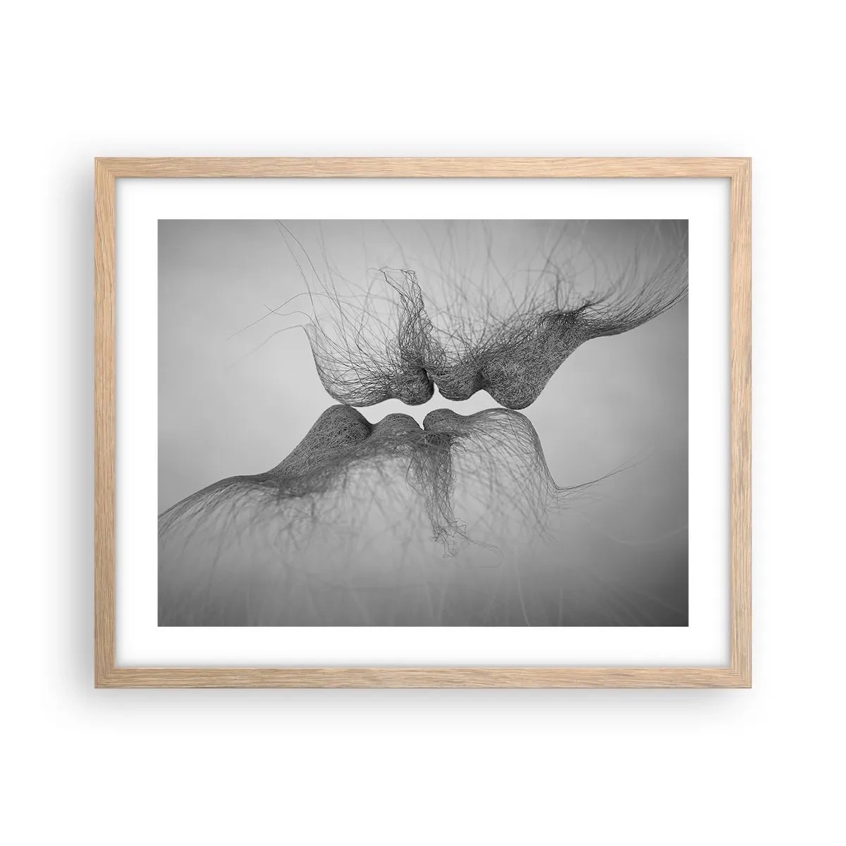 Affiche dans un chêne clair - Poster - La bise du vent - 50x40 cm