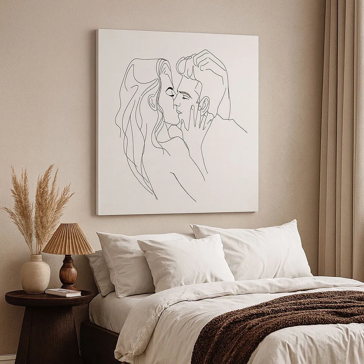 Impression sur toile - Image sur toile - La même ligne - 30x30 cm