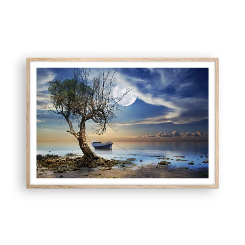 Affiche dans un chêne clair - Poster - Est-ce la fin ou le début ? - 91x61 cm