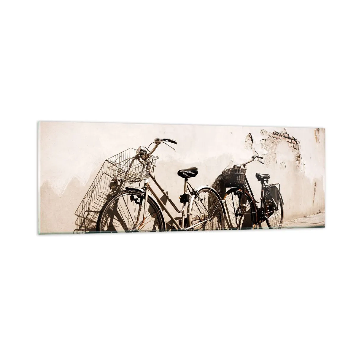 Impression sur verre - Image sur verre - Le charme inoubliable du passé - 90x30 cm