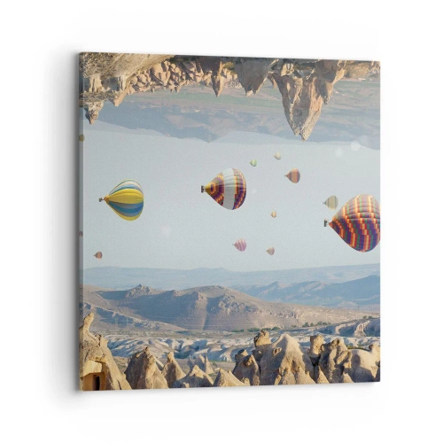 Impression sur toile - Image sur toile - Ici, tout est possible - 70x70 cm