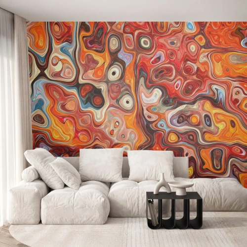 Papier Peint Photo Premium Sand - Si les noix fondaient dans du miel - Abstraction, Morceau, Modèle moderne - 150x105 cm