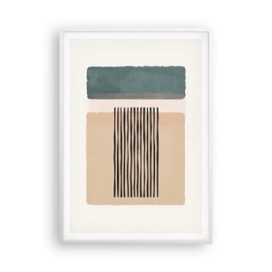 Affiche dans un cadre blanc - Poster - Tout est en ordre - 70x100 cm