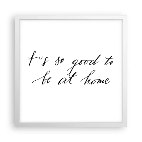 Affiche dans un cadre blanc - Poster - Toute la vérite - 40x40 cm