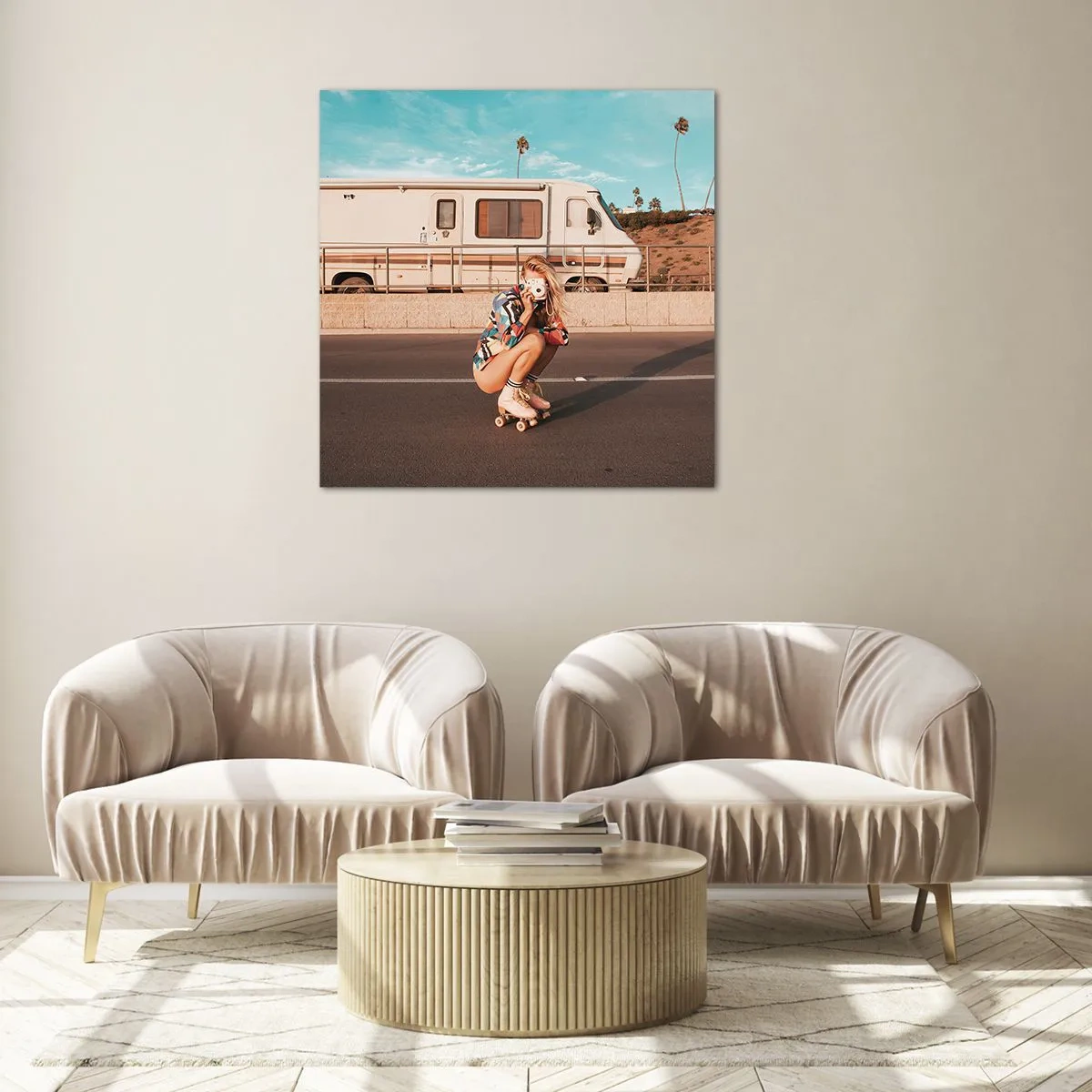 Impression sur verre - Image sur verre - Souriez s'il-vous-plait! - 50x50 cm