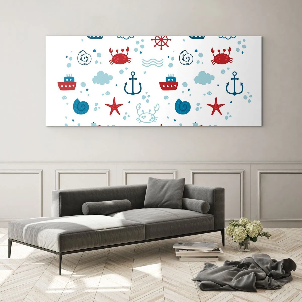 Impression sur verre - Image sur verre - Conte de fées de la mer - 100x40 cm