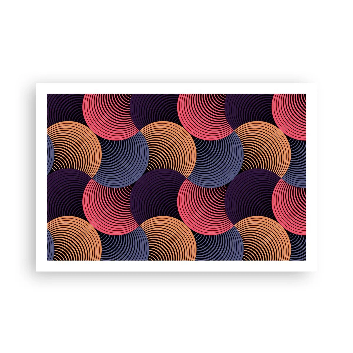 Affiche - Poster - Dans un rythme circulaire - 91x61 cm