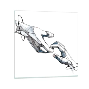 Impression sur verre - Image sur verre - Un bon geste - 30x30 cm