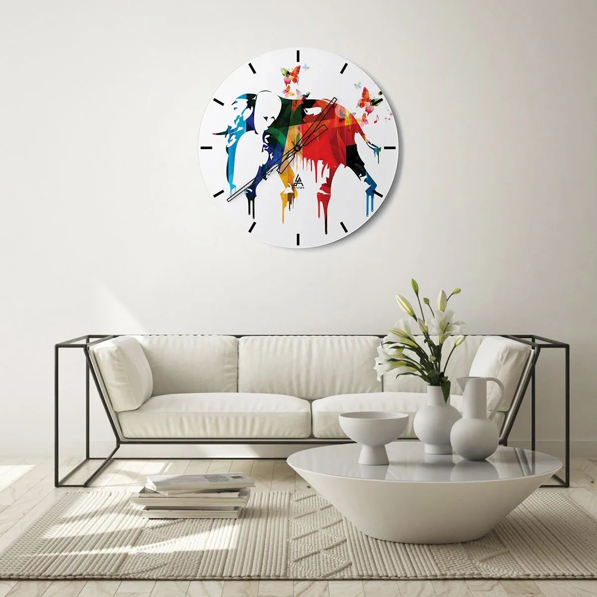 Horloge murale - Pendule murale - Tout le monde peut danser - 30x30 cm