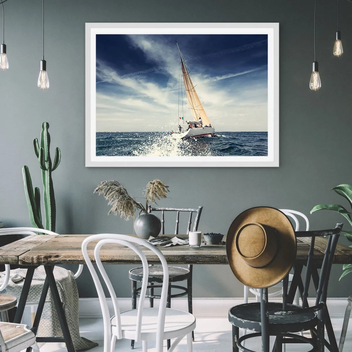 Affiche dans un cadre blanc - Poster - Ils ne nous rattraperont pas ! - 70x50 cm