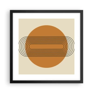 Affiche dans un cadre noir - Poster - Plan idéal - 40x40 cm