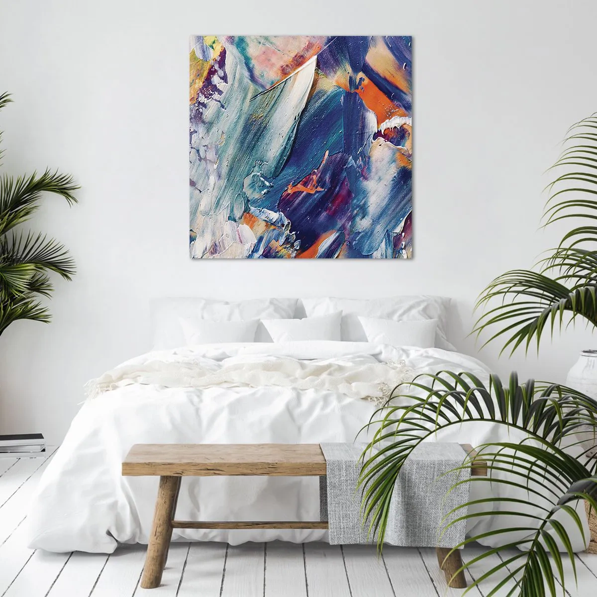 Impression sur toile - Image sur toile - Confusion des couleurs - 70x70 cm