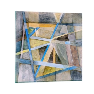 Impression sur verre - Image sur verre - Tout droit ou en diagonale ? - 30x30 cm