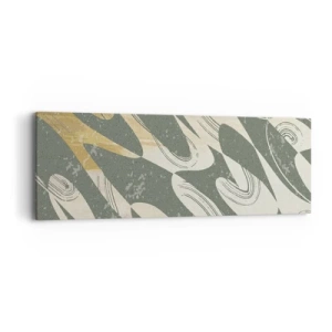 Impression sur toile - Image sur toile - Abstraction rythmique - 90x30 cm