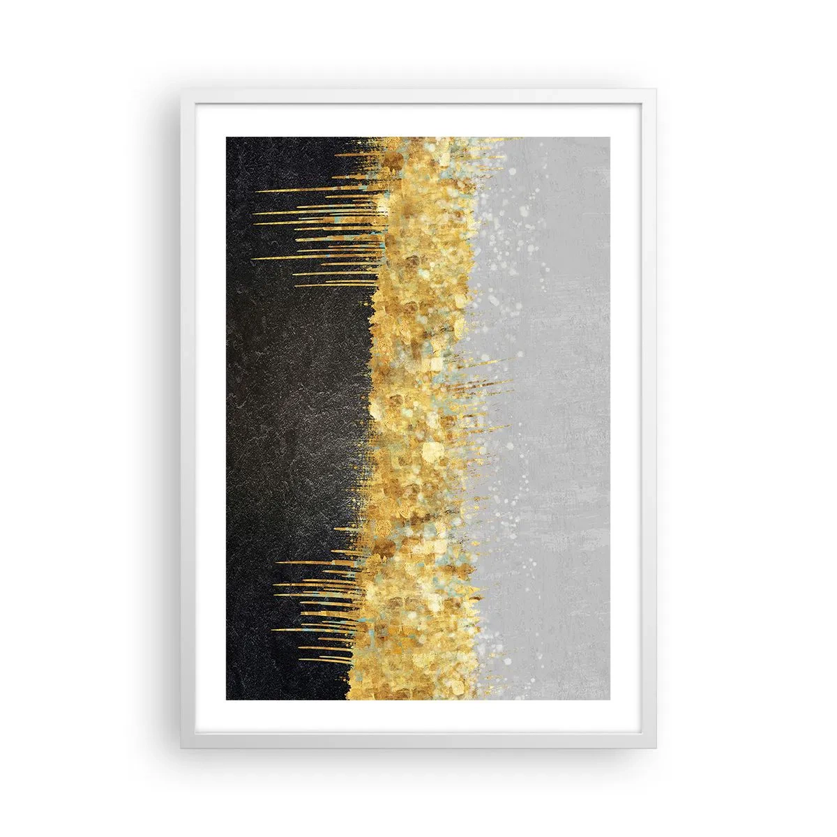 Affiche dans un cadre blanc - Poster - Vers l'intérieur et vers le haut - 50x70 cm