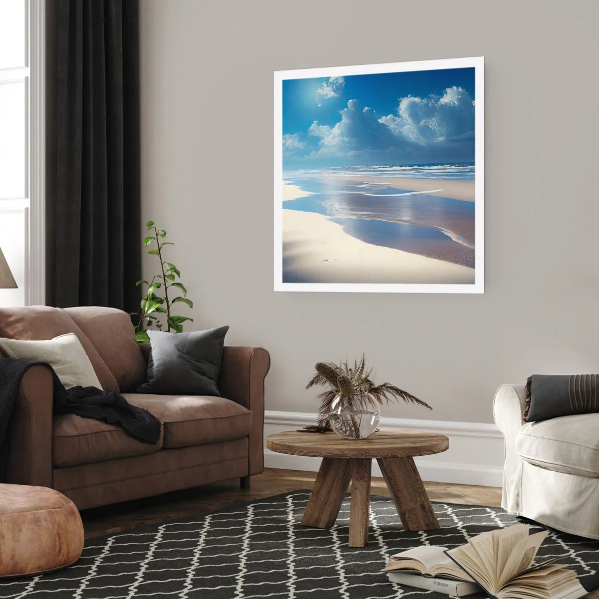 Affiche - Poster - Des vacances paradisiaques - 50x50 cm