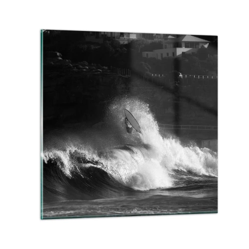 Impression sur verre - Image sur verre - Défi accepté! - 30x30 cm