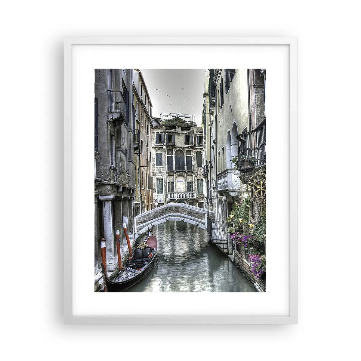 Affiche dans un cadre blanc - Poster - Pendant des siècles dans une réflexion silencieuse - 40x50 cm