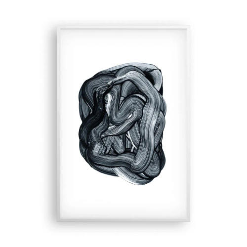 Affiche dans un cadre blanc - Poster - Ce n'est pas si simple - 61x91 cm