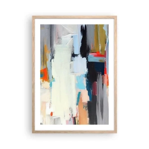 Affiche dans un chêne clair - Poster - Y a-t-il une méthode ? - 50x70 cm