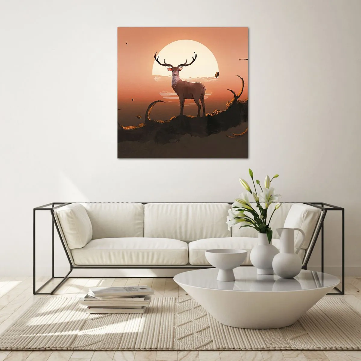 Impression sur verre - Image sur verre - Cette nuit ne ressemble à aucune autre - 70x70 cm