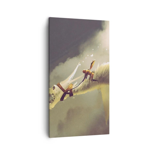 Impression sur toile - Image sur toile - Le monde à la rescousse - 45x80 cm