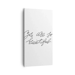 Impression sur toile - Image sur toile - Vraiment, crois-moi... - 55x100 cm