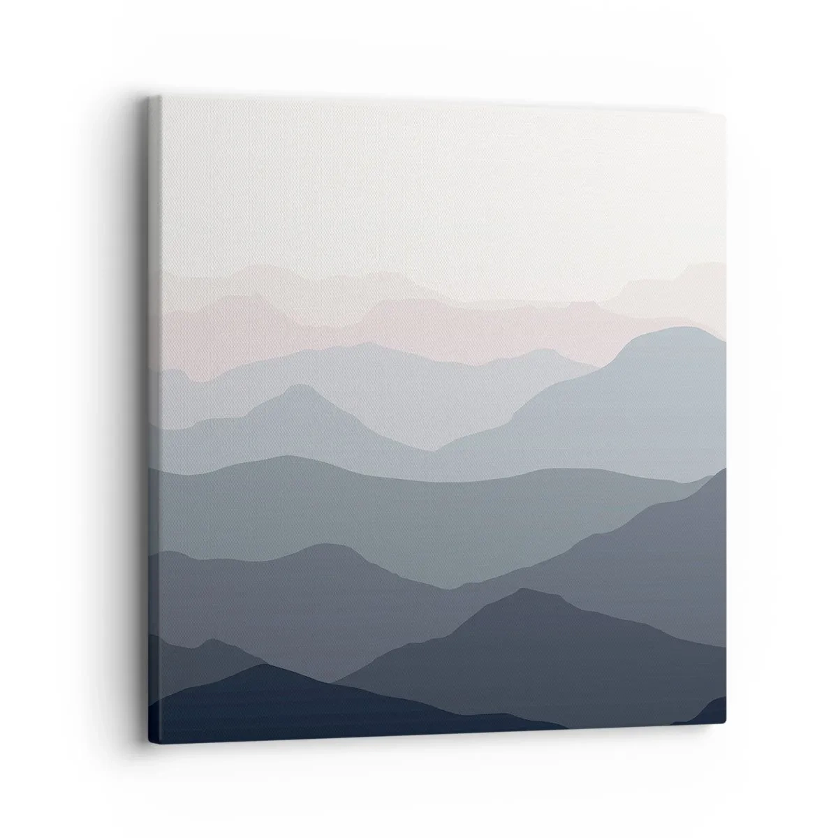 Impression sur toile - Image sur toile - Vagues de montagnes - 30x30 cm