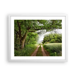Affiche dans un cadre blanc - Poster - Et in Arcadia ego - 50x40 cm