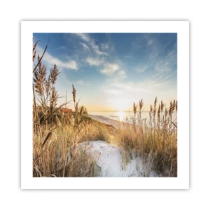 Affiche - Poster - Plage du nord - 50x50 cm