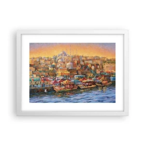 Affiche dans un cadre blanc - Poster - Conte d'Istanbul - 40x30 cm