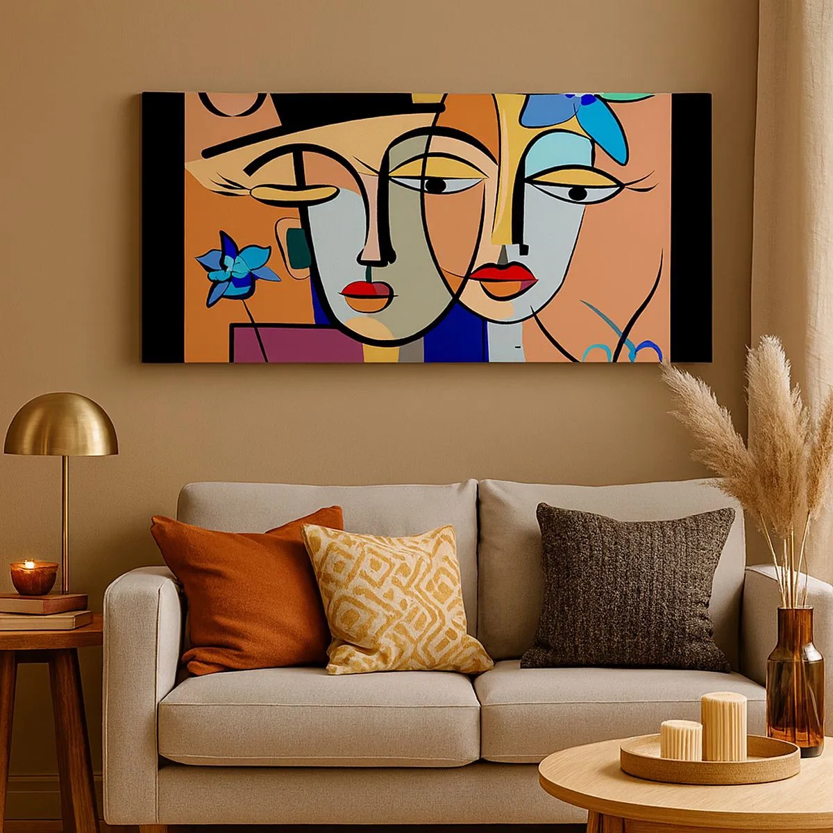 Impression sur toile - Image sur toile - Le Rendez-vous de Picasso - 100x40 cm