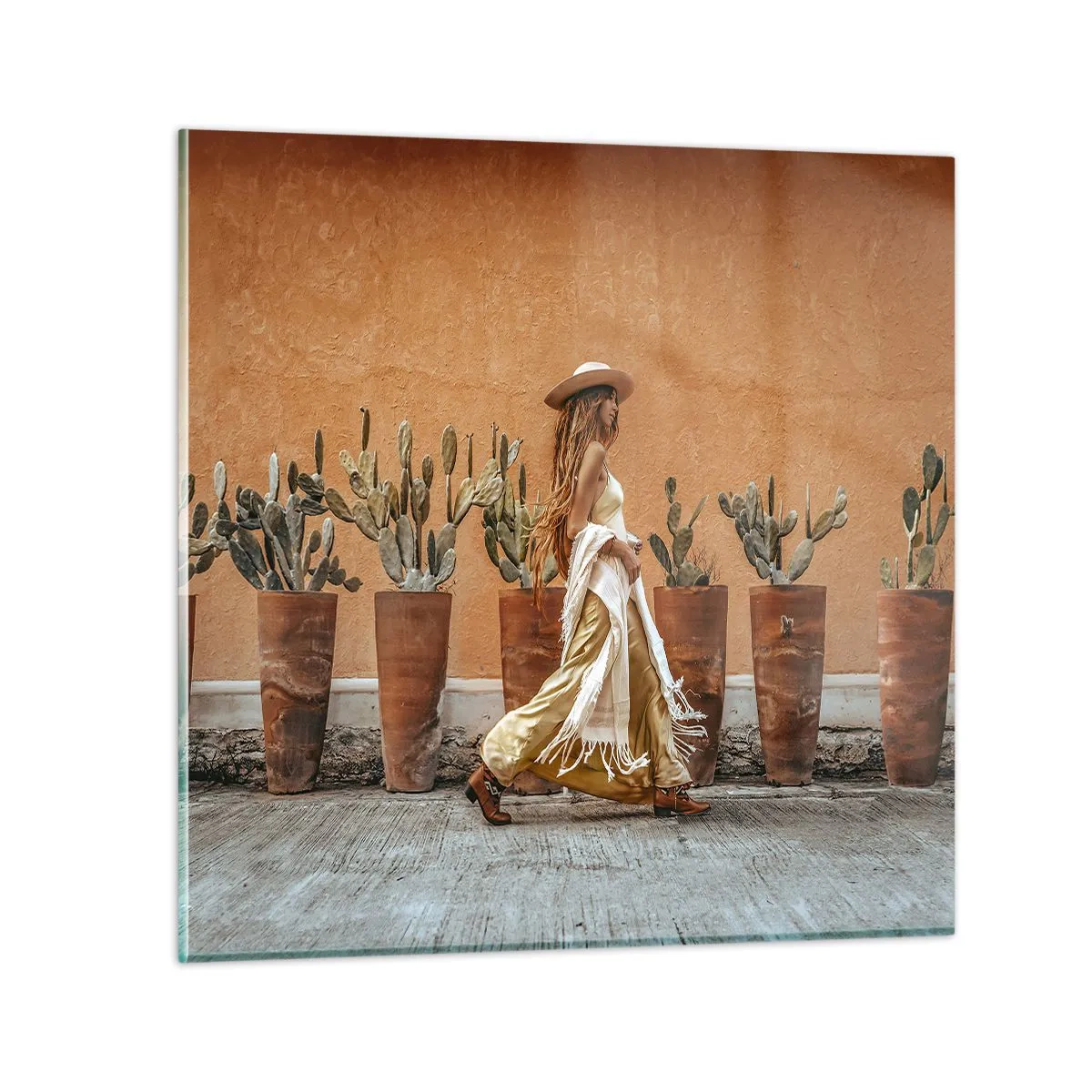 Impression sur verre - Image sur verre - Style hippie - 60x60 cm