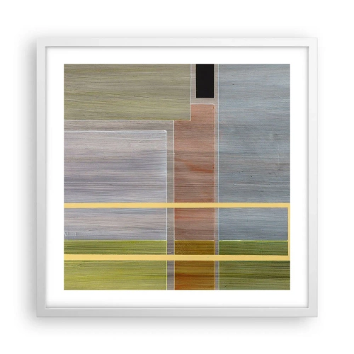 Affiche dans un cadre blanc - Poster - Simple et calme - 50x50 cm