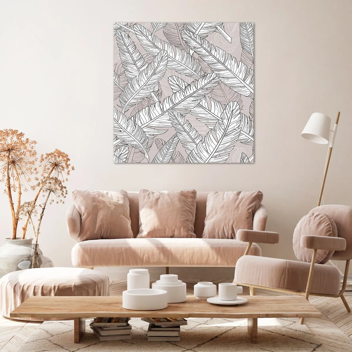 Impression sur toile - Image sur toile - Un tourbillon de plumes - 30x30 cm