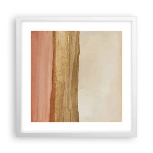 Affiche dans un cadre blanc - Poster - Composition verticale - 40x40 cm