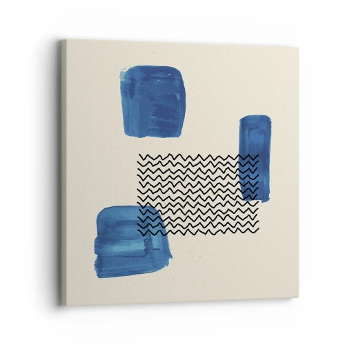 Impression sur toile - Image sur toile - Quatuor abstrait - 30x30 cm