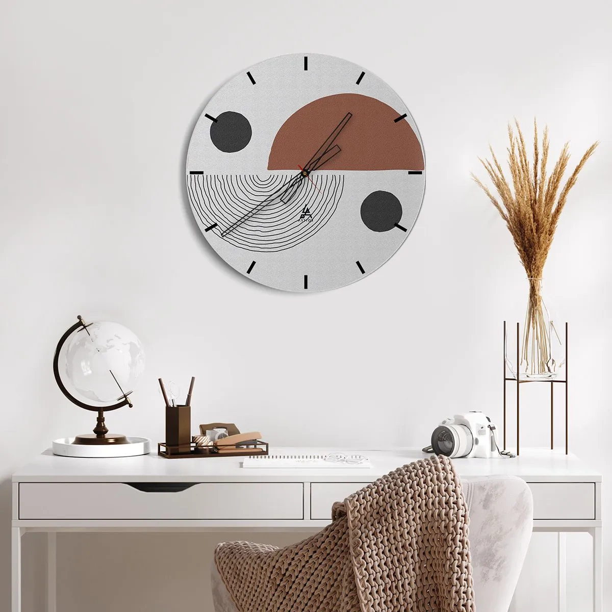 Horloge murale - Pendule murale - Perfection de la roue - 40x40 cm